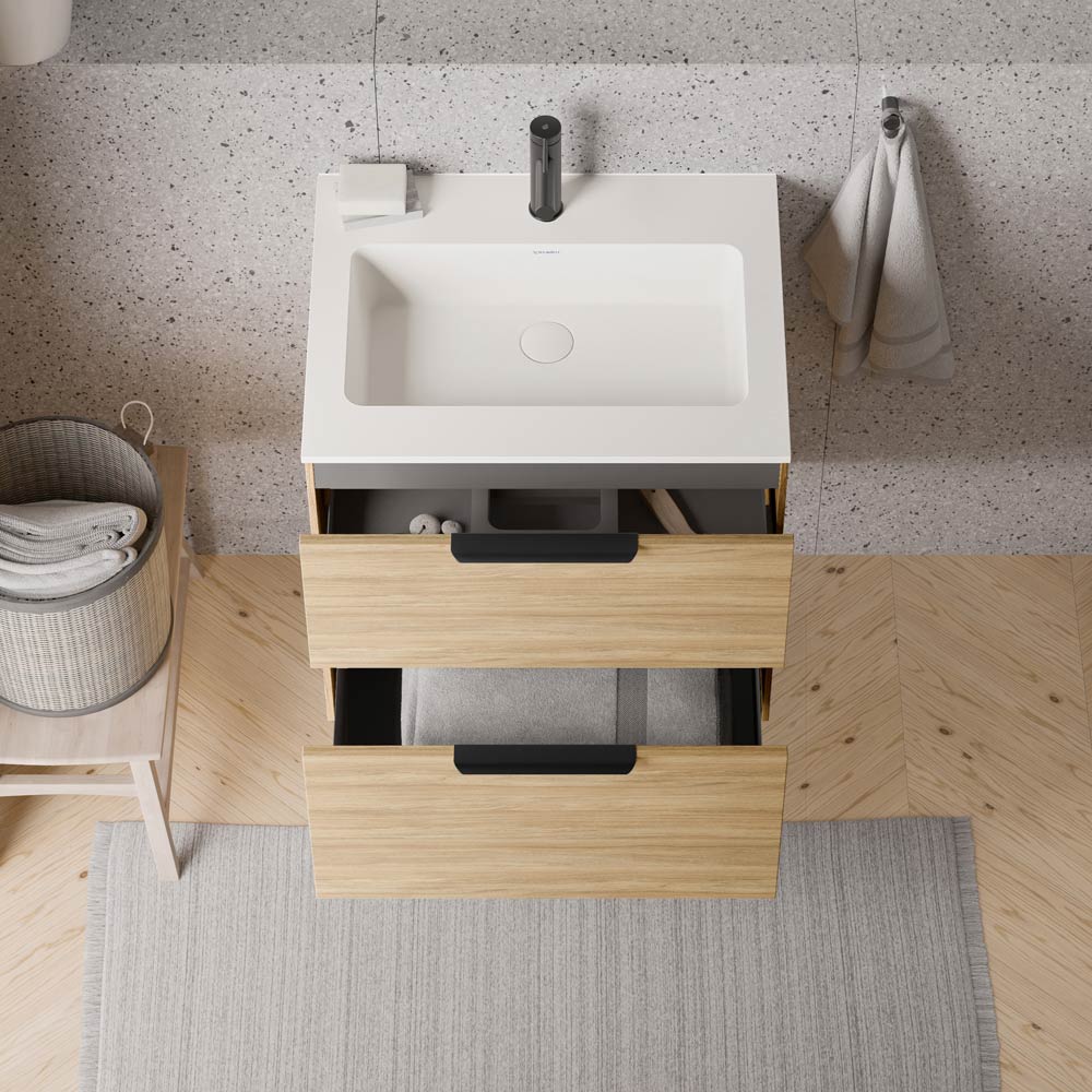 Meuble salle de bain TIM 60 cm avec lavabo Duravit