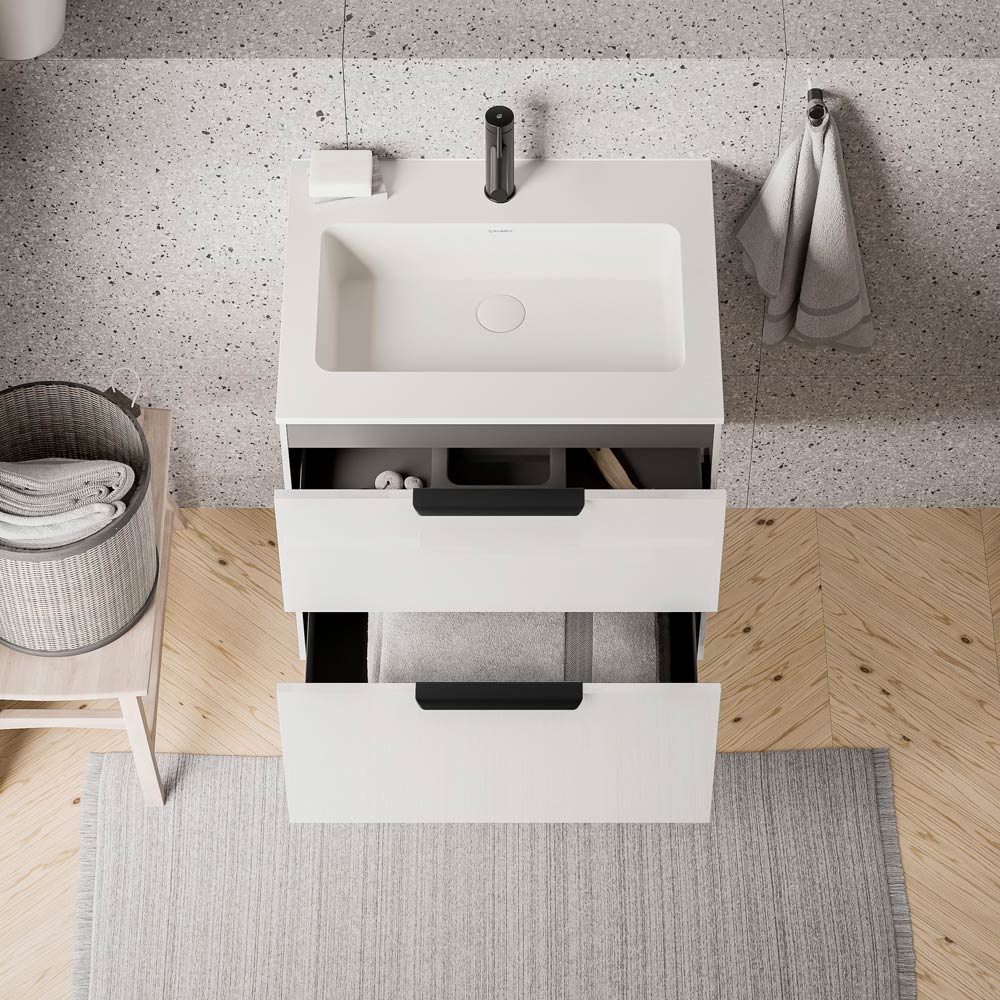 Meuble salle de bain TIM 60 cm avec lavabo Duravit