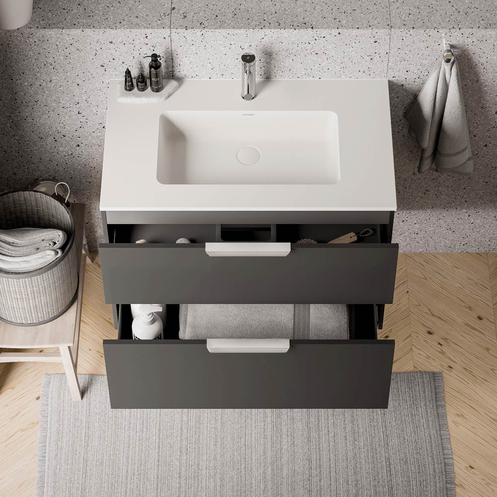 Meuble salle de bain TIM 80 cm avec lavabo Duravit