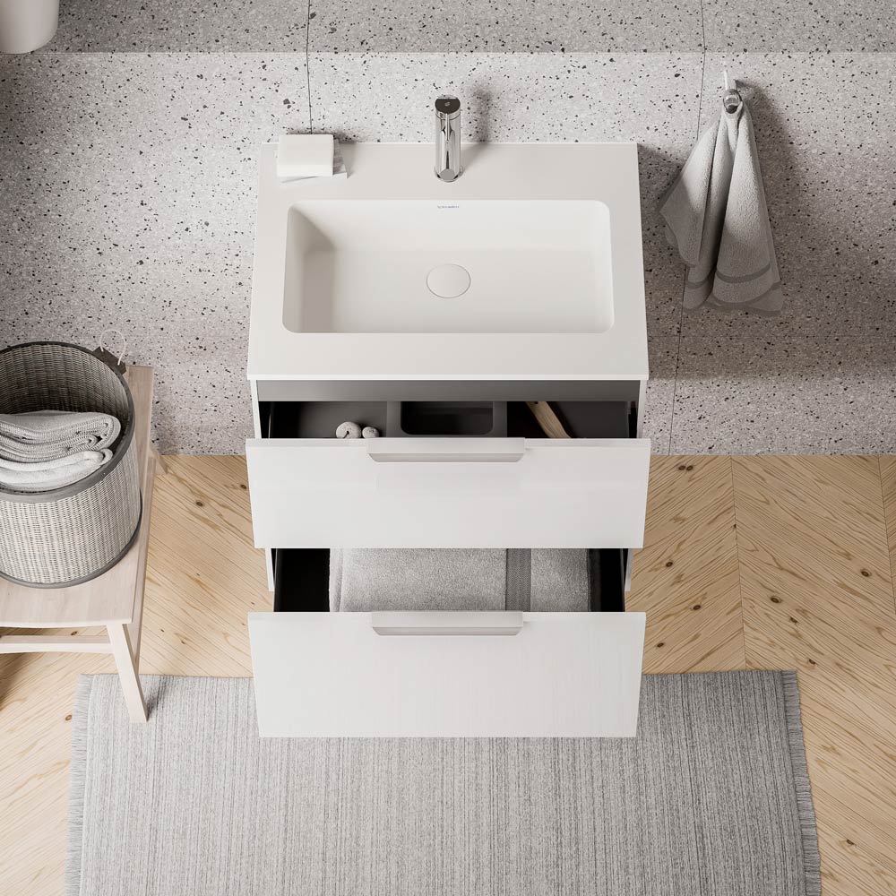 Meuble salle de bain TIM 60 cm avec lavabo Duravit