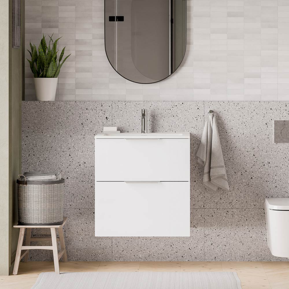 Meuble salle de bain TIM 60 cm avec lavabo Duravit