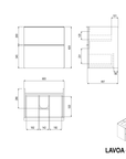 Meuble salle de bain LAVOA 60 cm