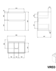 Meuble salle de bain VIREO 60 cm
