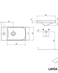 Meuble sous-lavabo LAVOA 40 cm