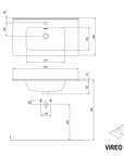 Meuble salle de bain VIREO 80 cm
