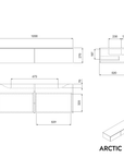 Meuble sous-lavabo ARCTIC 1200