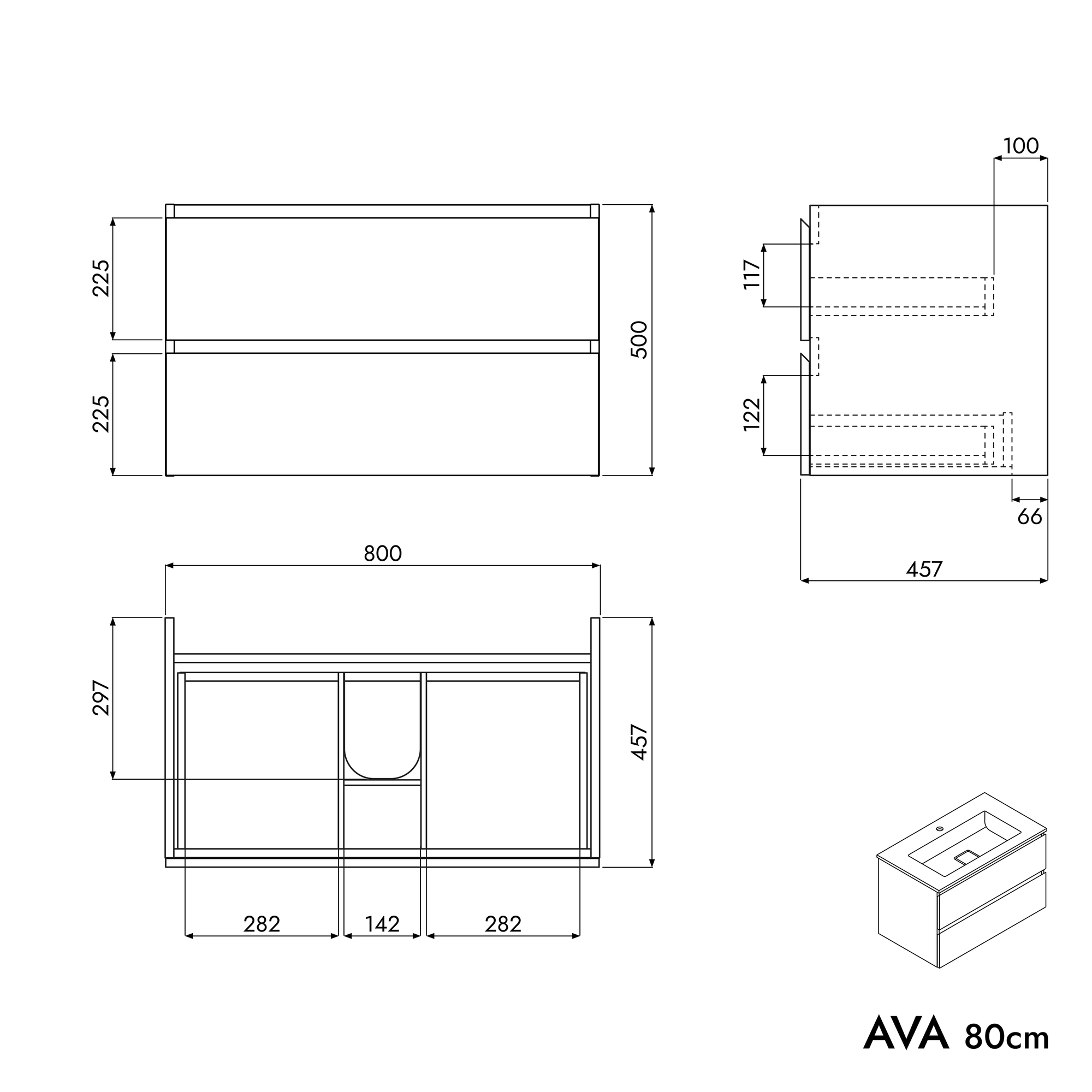 Meuble salle de bain AVA