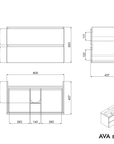 Meuble salle de bain AVA 80 cm