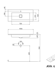 Meuble salle de bain AVA 100 cm