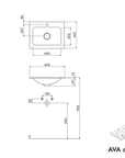 Meuble salle de bain AVA 60 cm