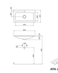 Meuble salle de bain AVA 80 cm