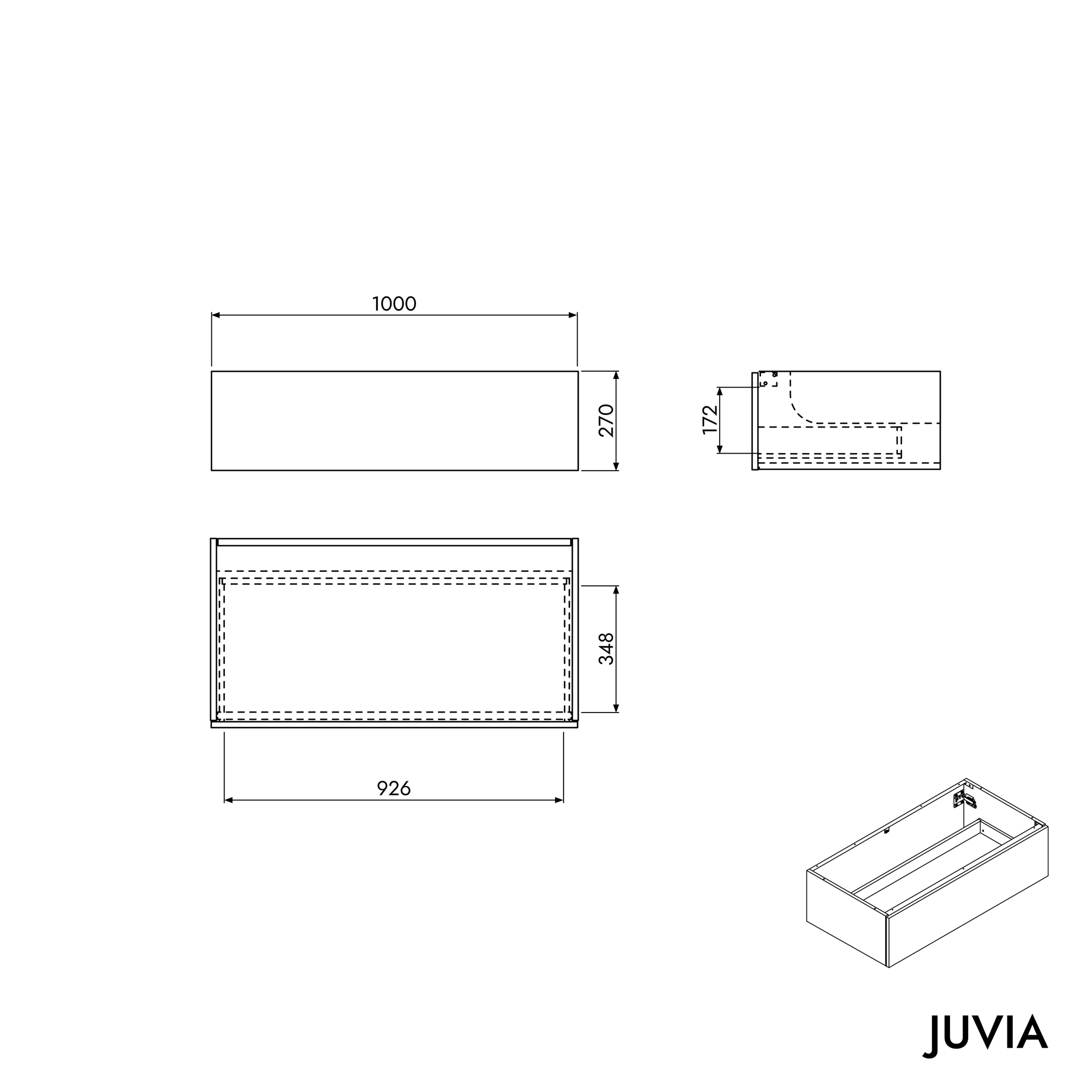 Meuble sous lavabo JUVIA Duo