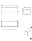 Meuble sous-lavabo JUVIA Classic 2 - de 100 cm à 160 cm