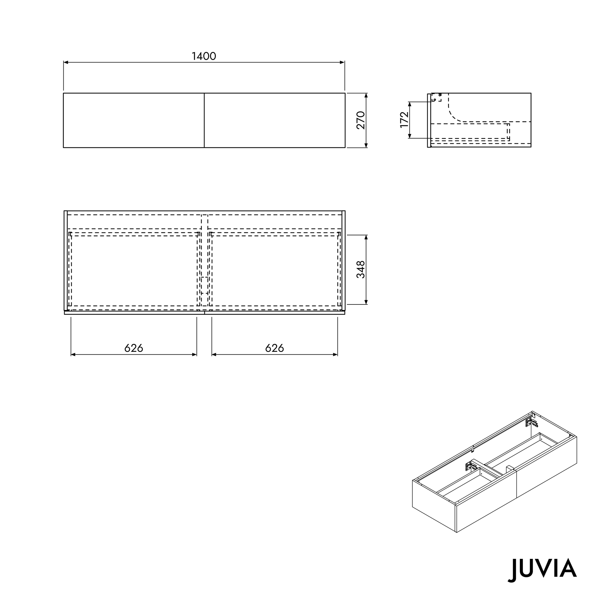 Meuble salle de bain JUVIA Float