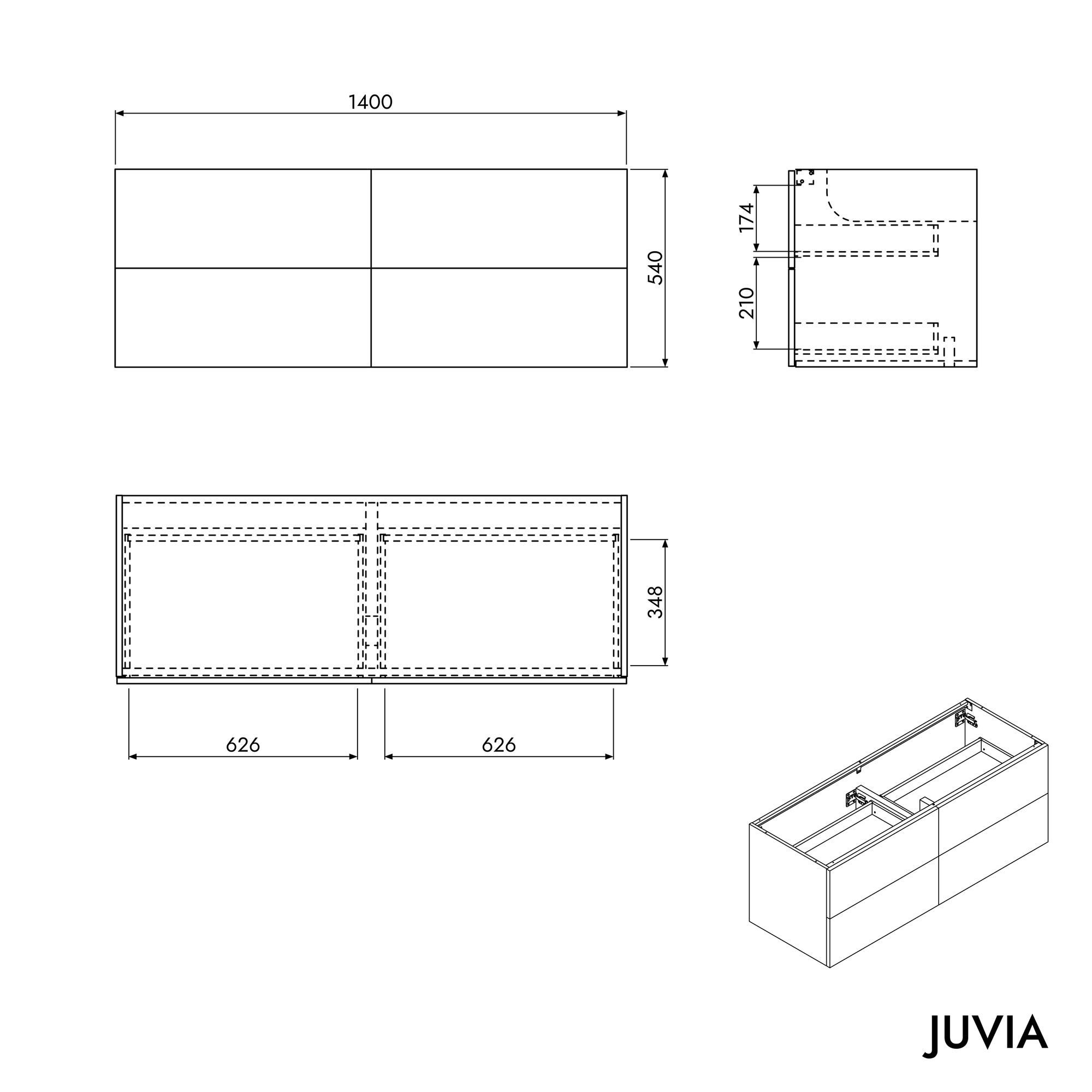 Meuble salle de bain JUVIA Classic 2