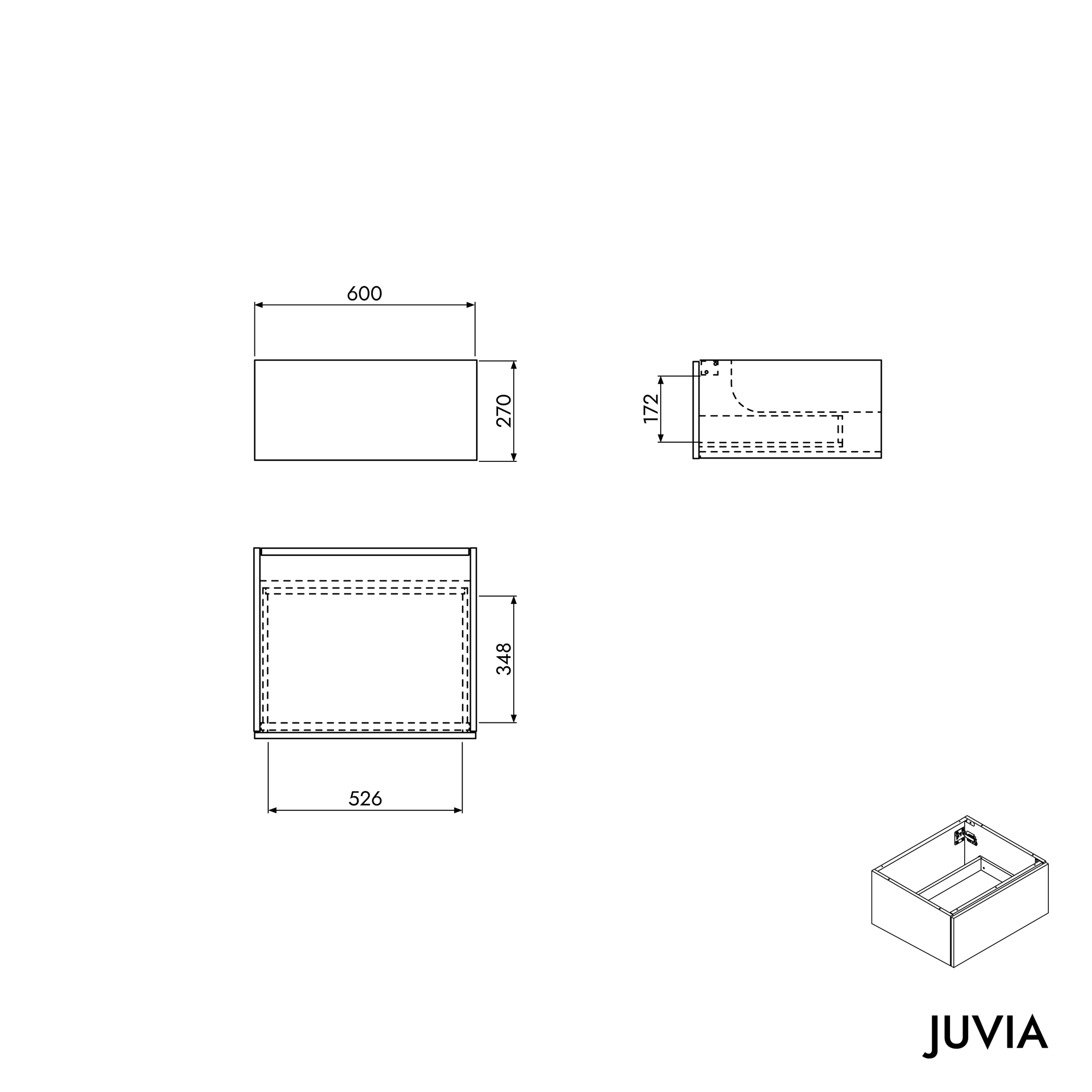 Meuble salle de bain JUVIA Shift