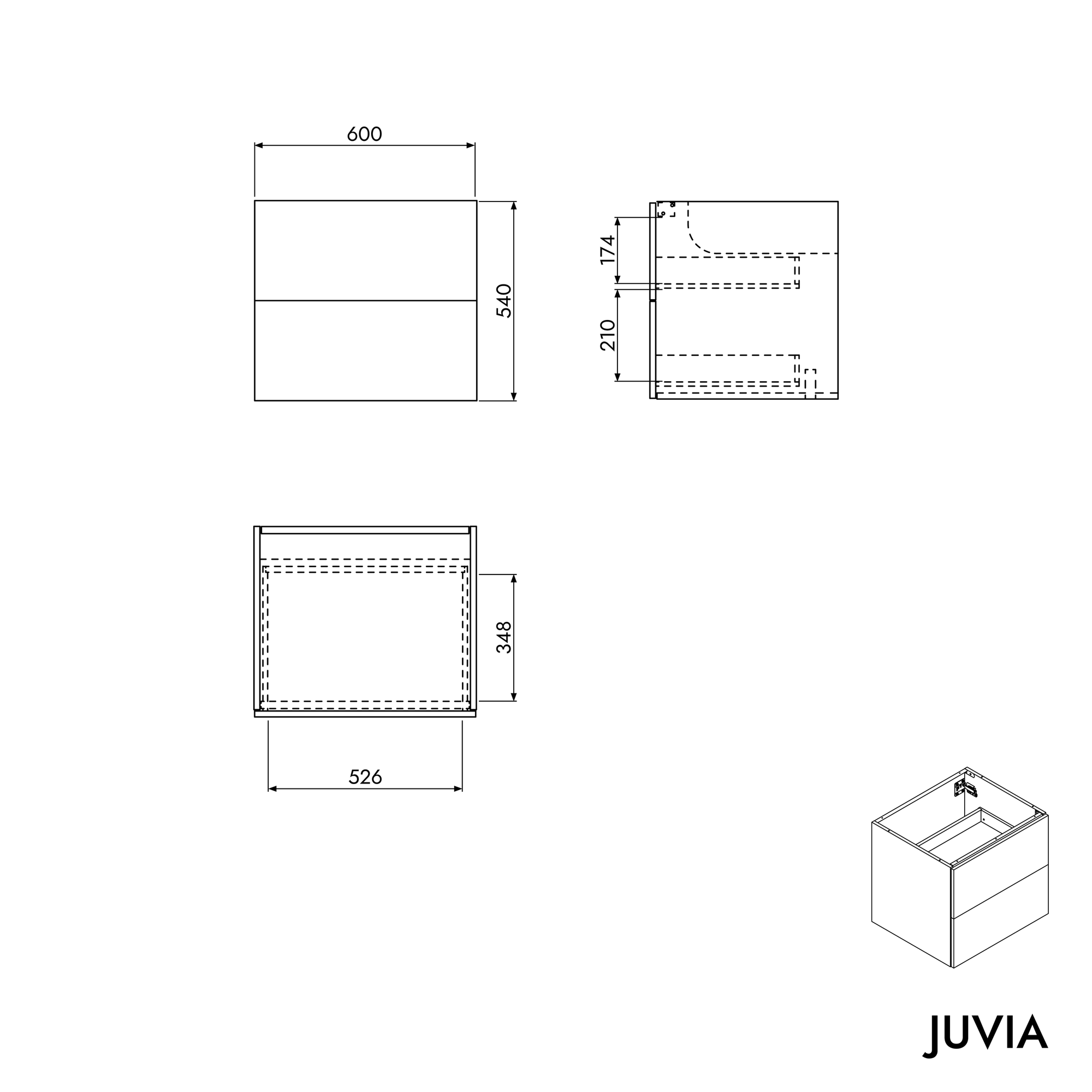 Meuble salle de bain JUVIA Shift
