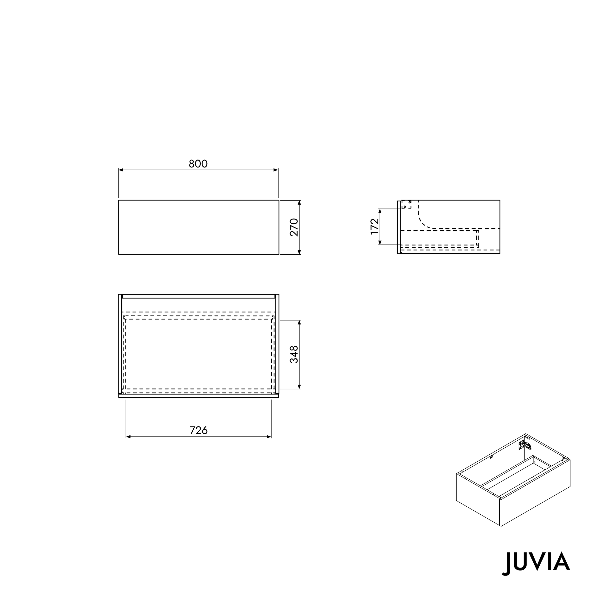 Meuble salle de bain JUVIA Shift