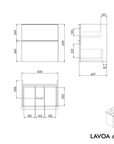 Meuble salle de bain LAVOA 60 cm