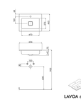 Meuble salle de bain LAVOA 60 cm