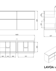 Meuble salle de bains LAVOA 160 cm
