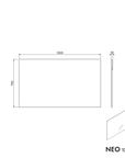 Ensemble de meubles de salle de bain AVA 120 cm avec lavabo