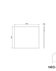 Ensemble de meubles de salle de bain TIM 80 cm avec vasque en céramique
