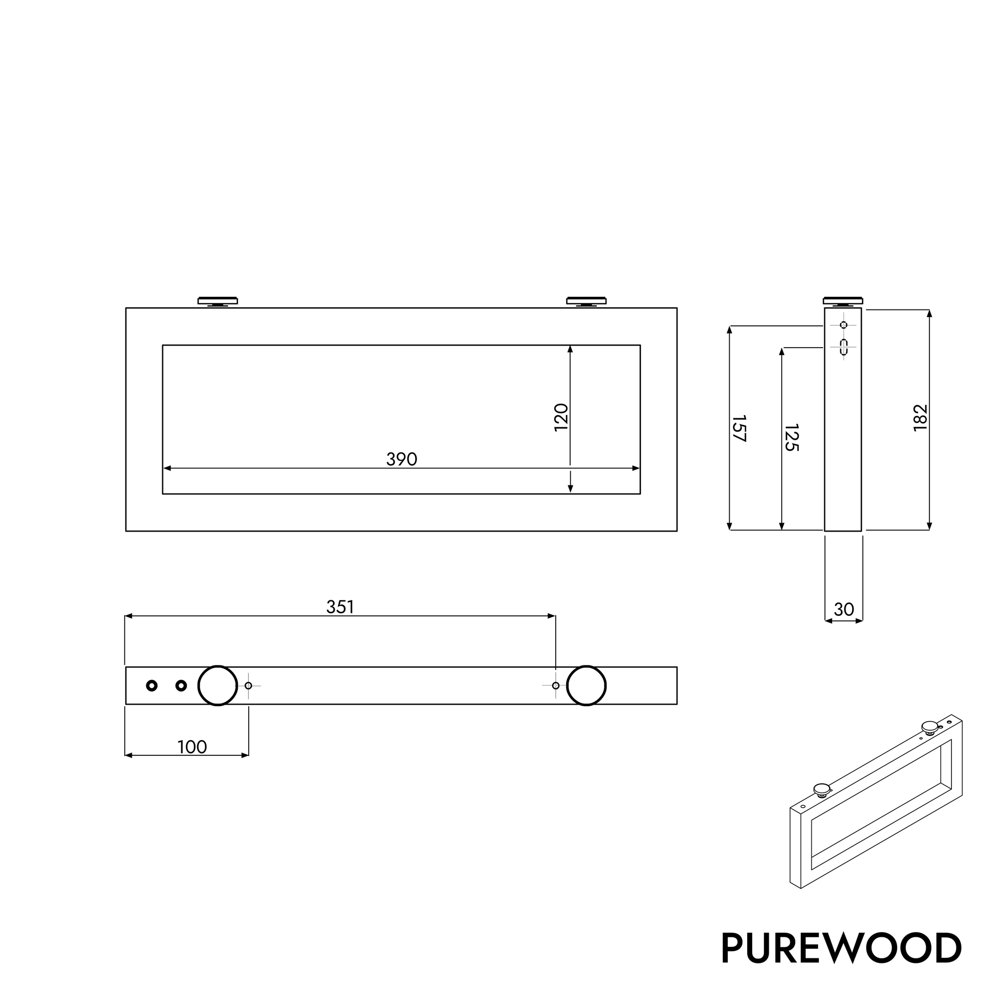 Plan vasque PUREWOOD
