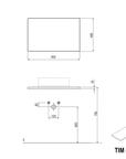 Meuble salle de bain TIM 60 cm