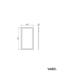 Miroir de salle de bain VARO FRAME rectangulaire