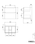 Meuble salle de bain VIREO 60 cm