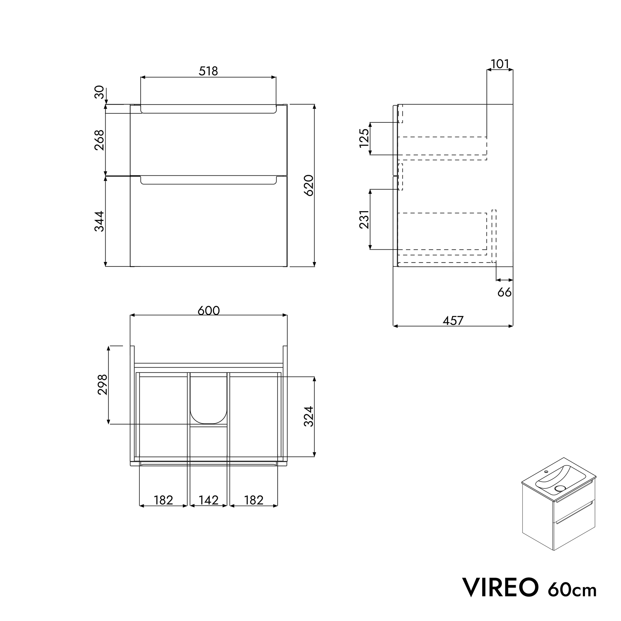 Meuble salle de bain VIREO
