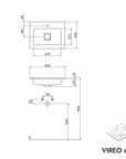 Meuble salle de bain VIREO 60 cm