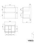 Meuble salle de bain VIREO 60 cm
