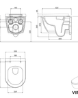 WC suspendu sans rebord VIREO