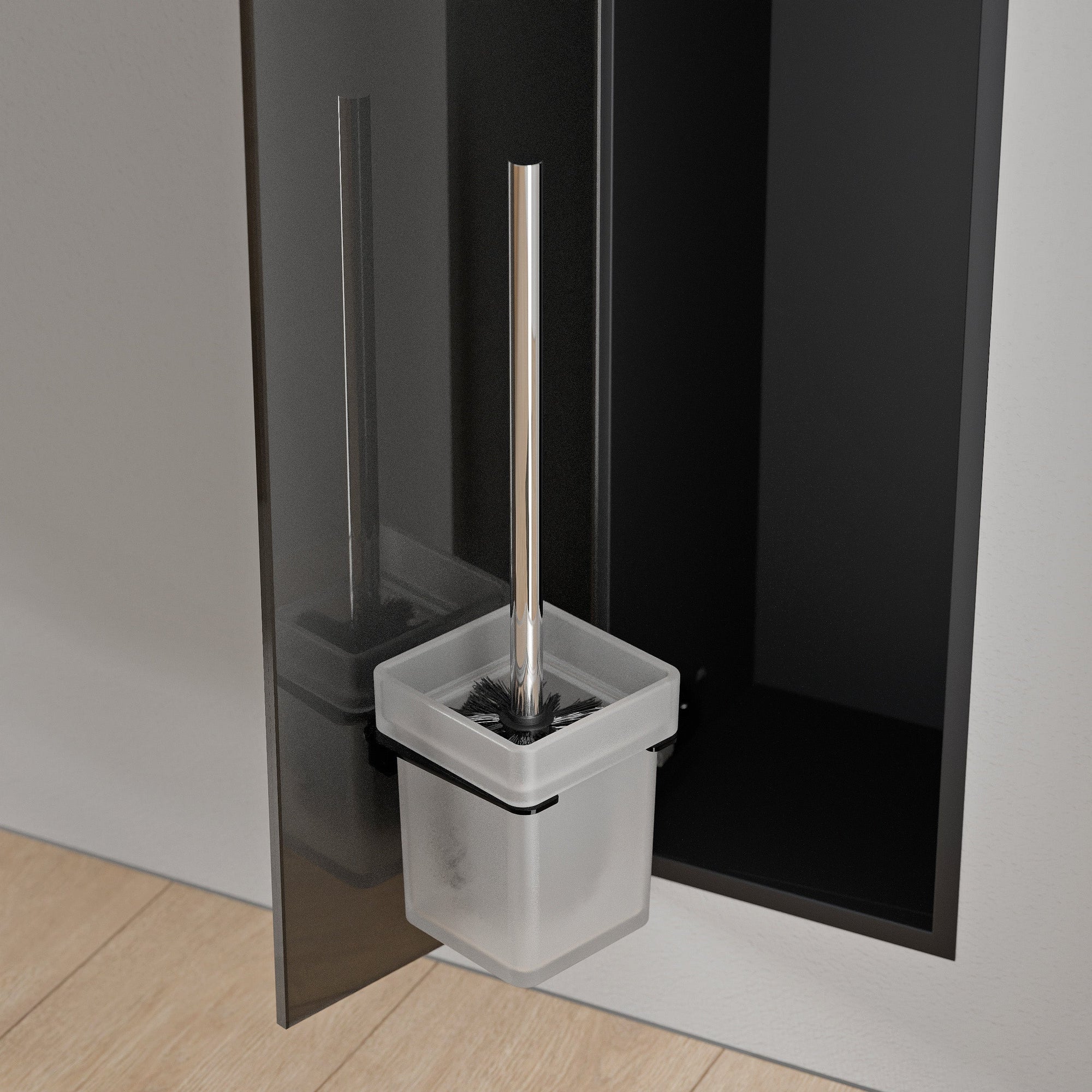Module WC encastré RIA - Façade à carreler en verre noir