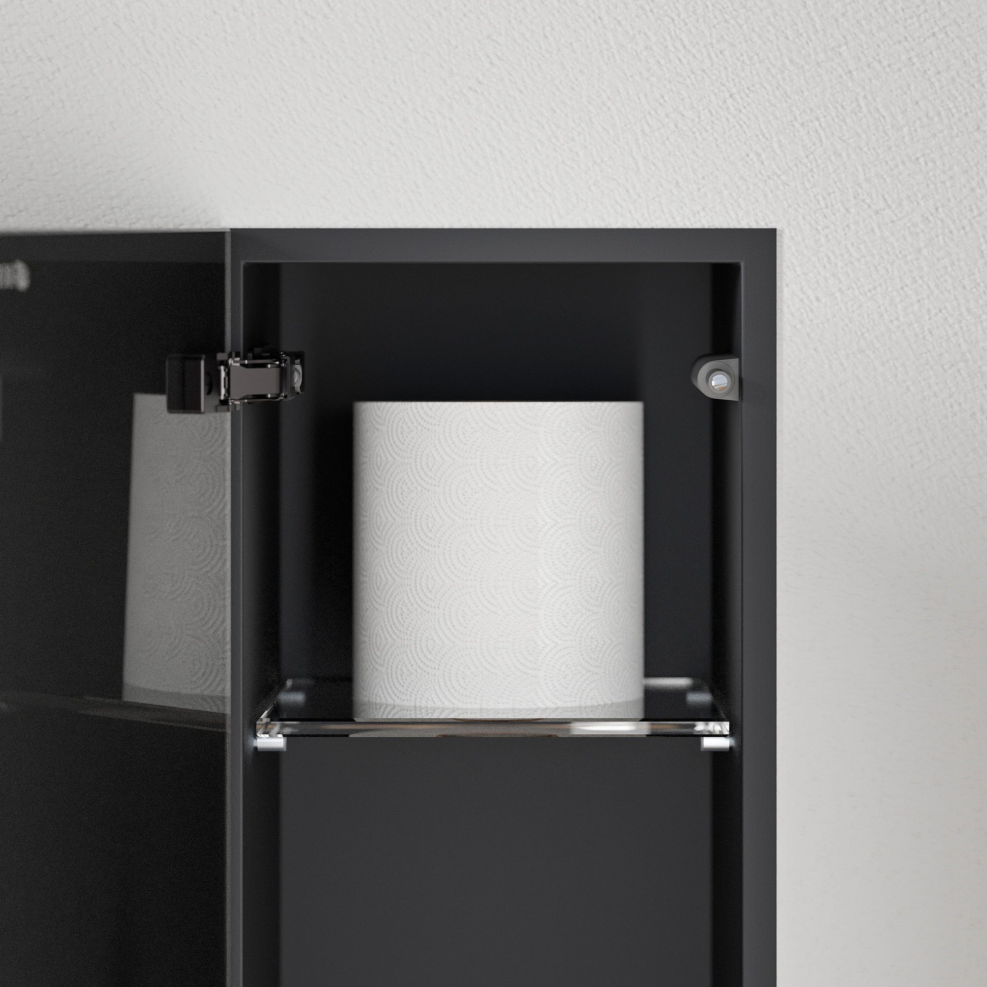 Module WC encastré RIA - Façade à carreler en verre noir