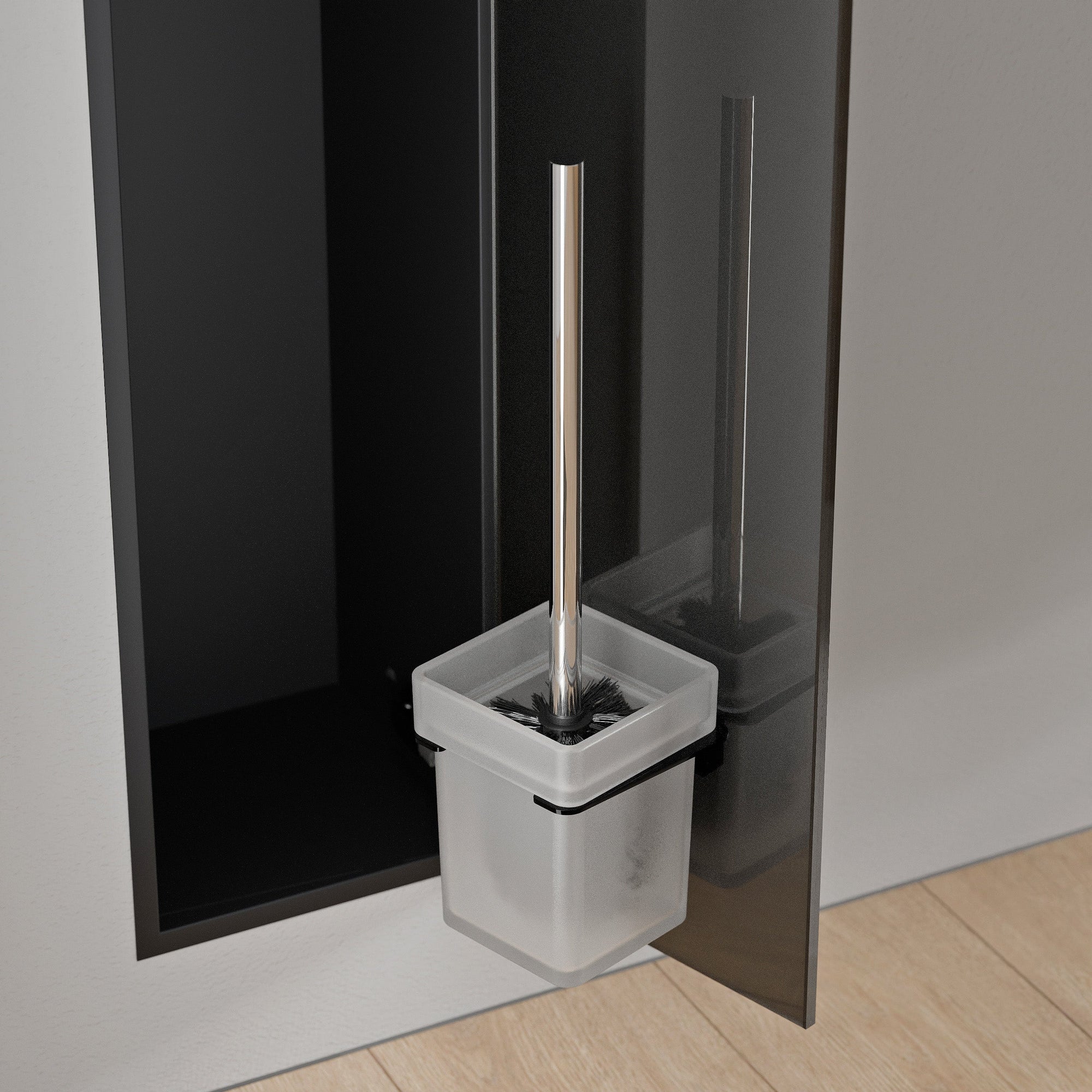 Module WC encastré RIA - Façade à carreler en verre noir