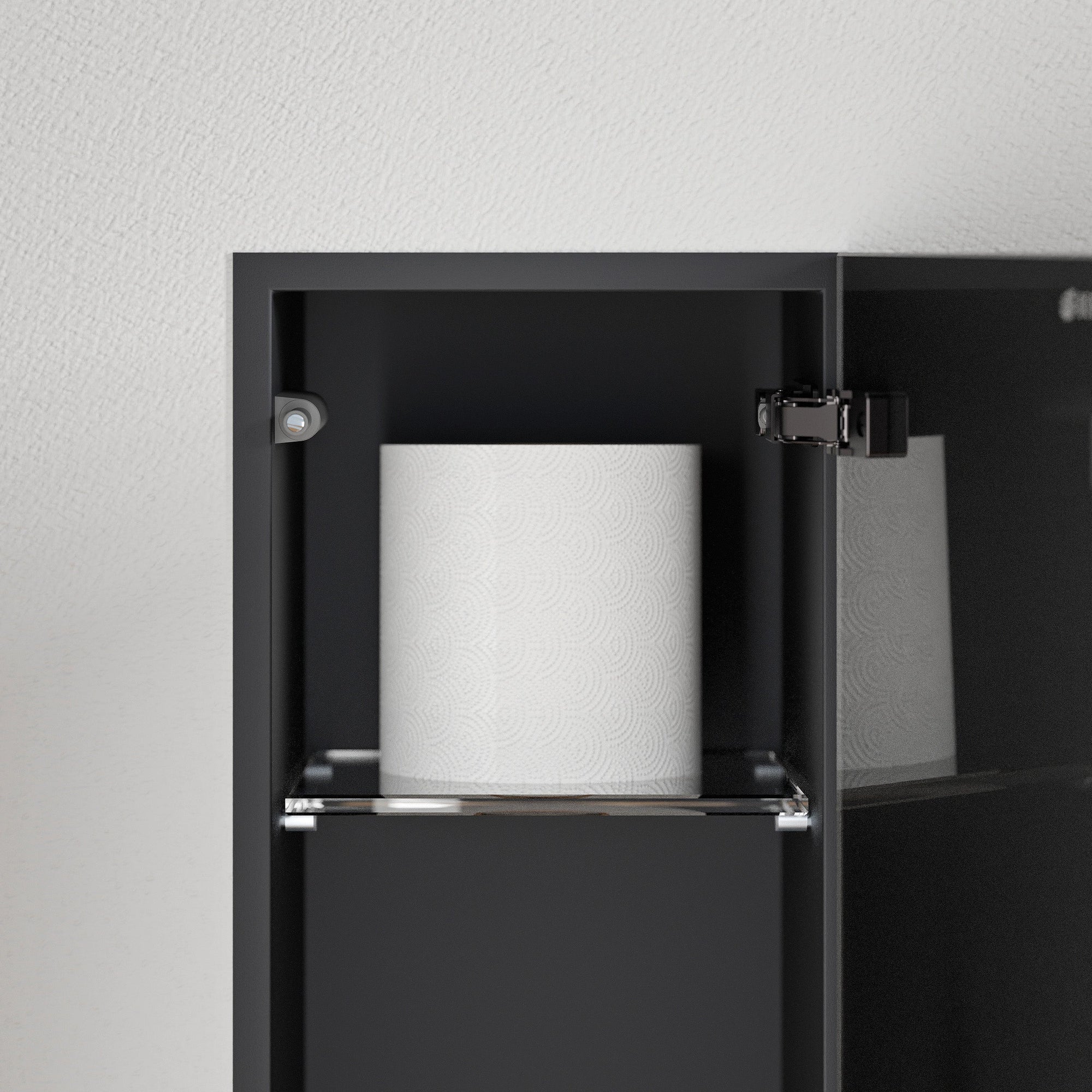 Module WC encastré RIA - Façade à carreler en verre noir
