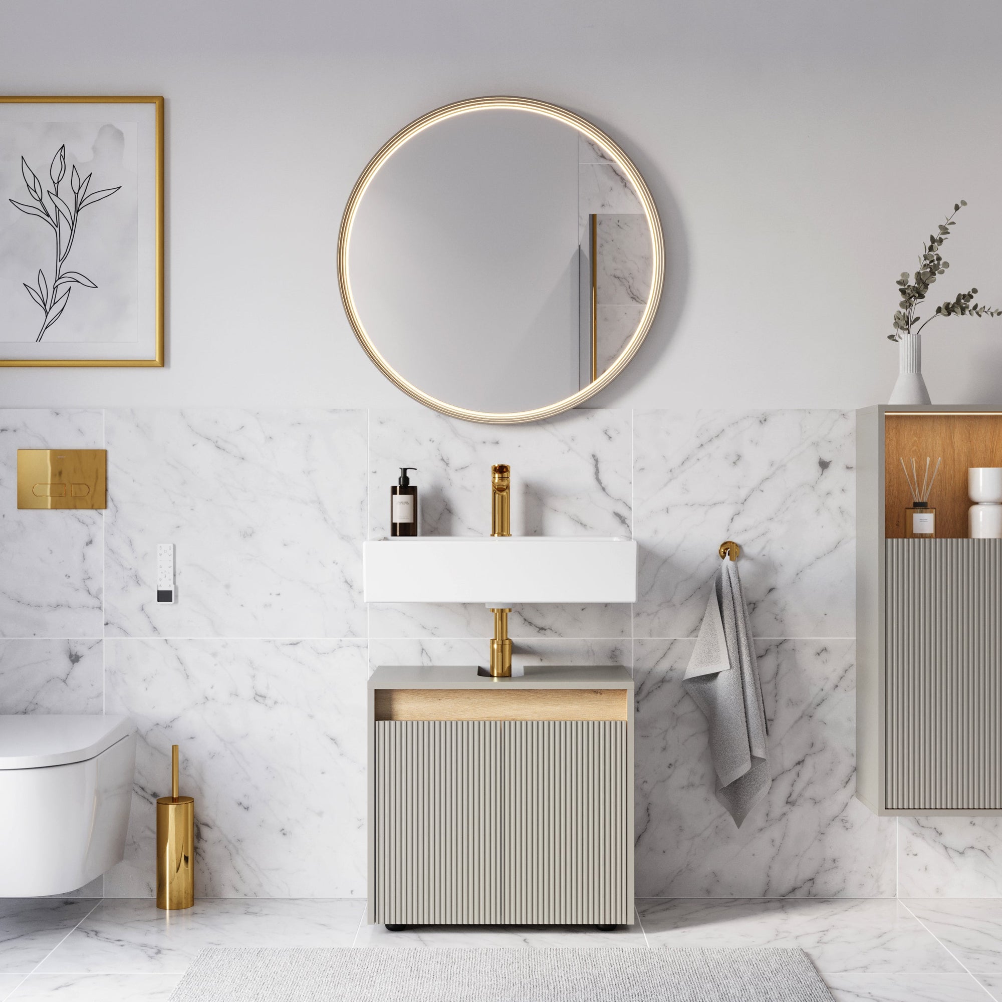 Meuble sous-lavabo BELDIVO 60 cm