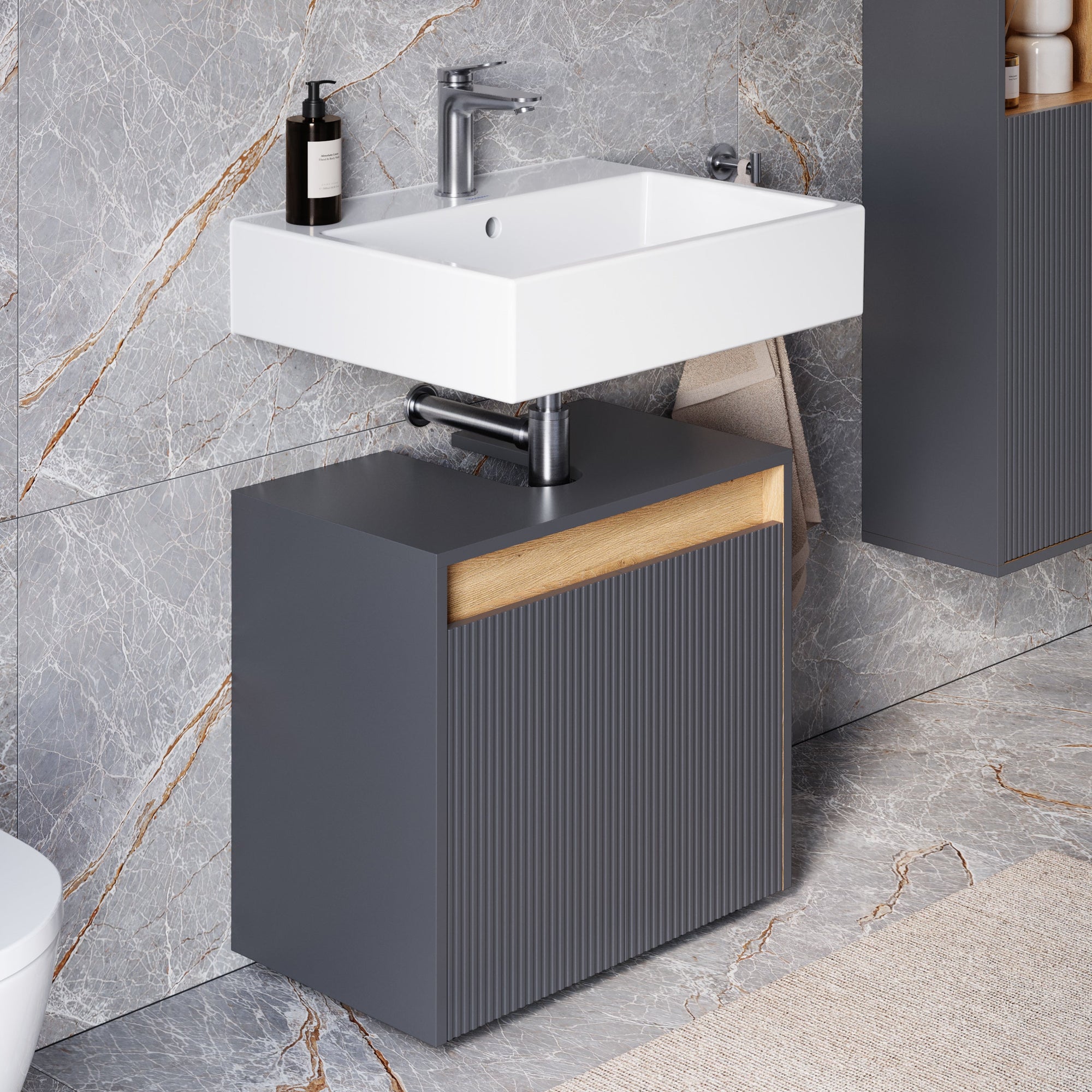 Meuble sous-lavabo BELDIVO 60 cm