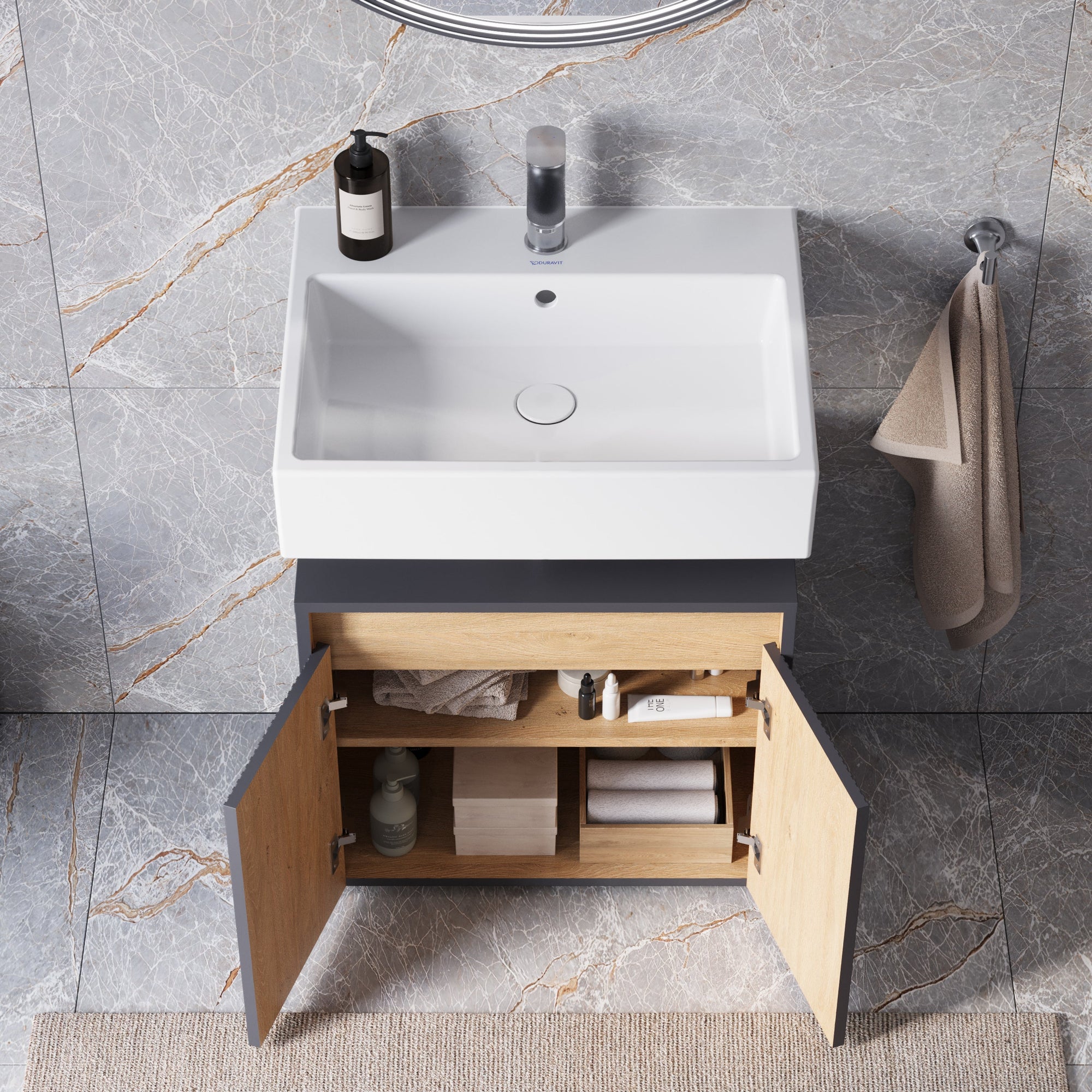 Meuble sous-lavabo BELDIVO 60 cm