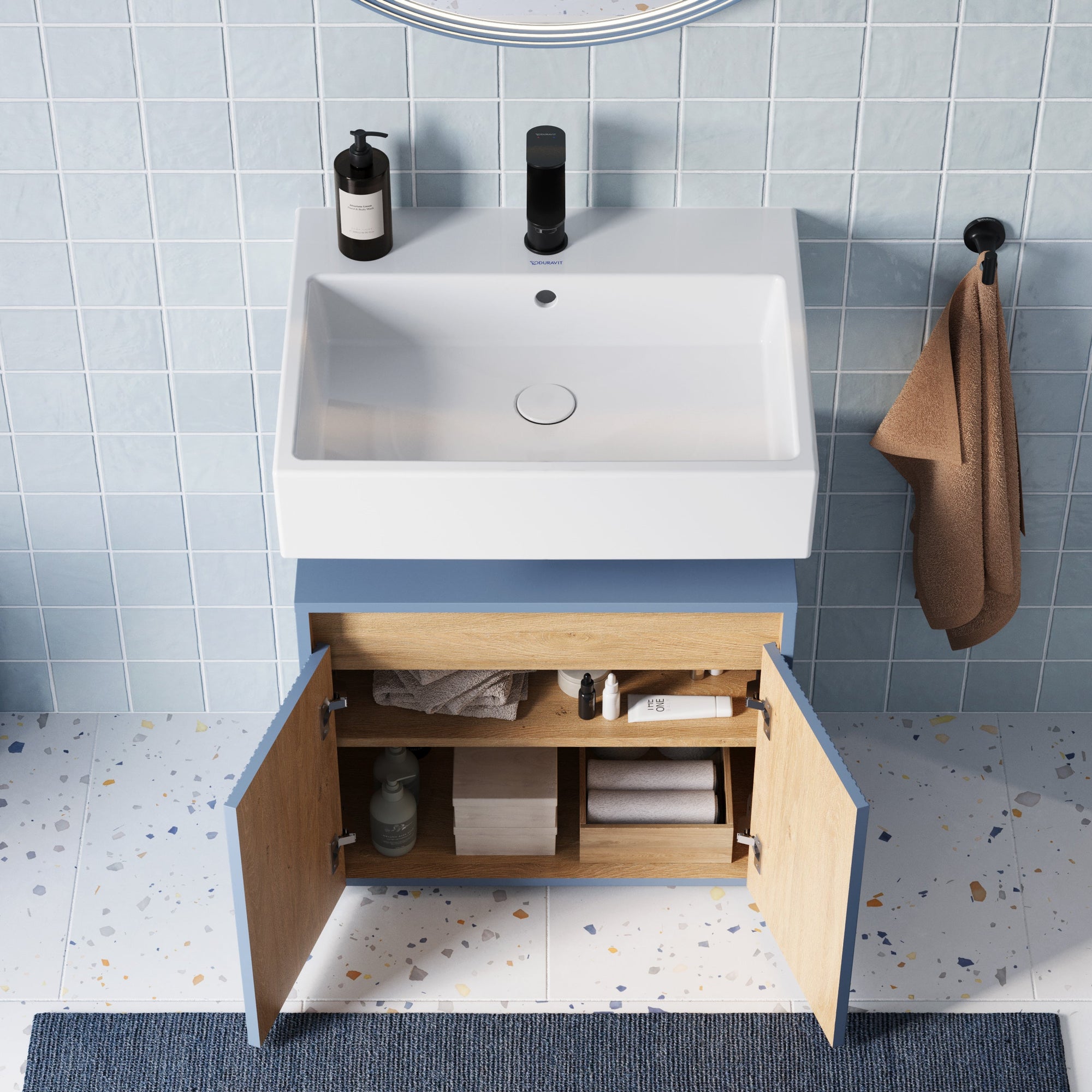 Meuble sous-lavabo BELDIVO 60 cm