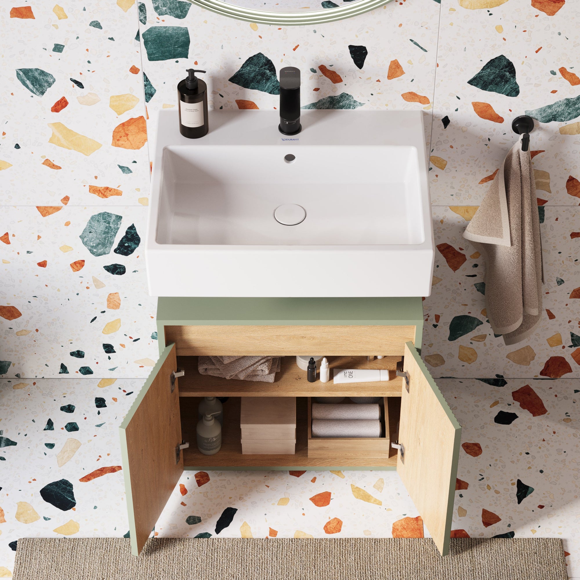 Meuble sous-lavabo BELDIVO 60 cm