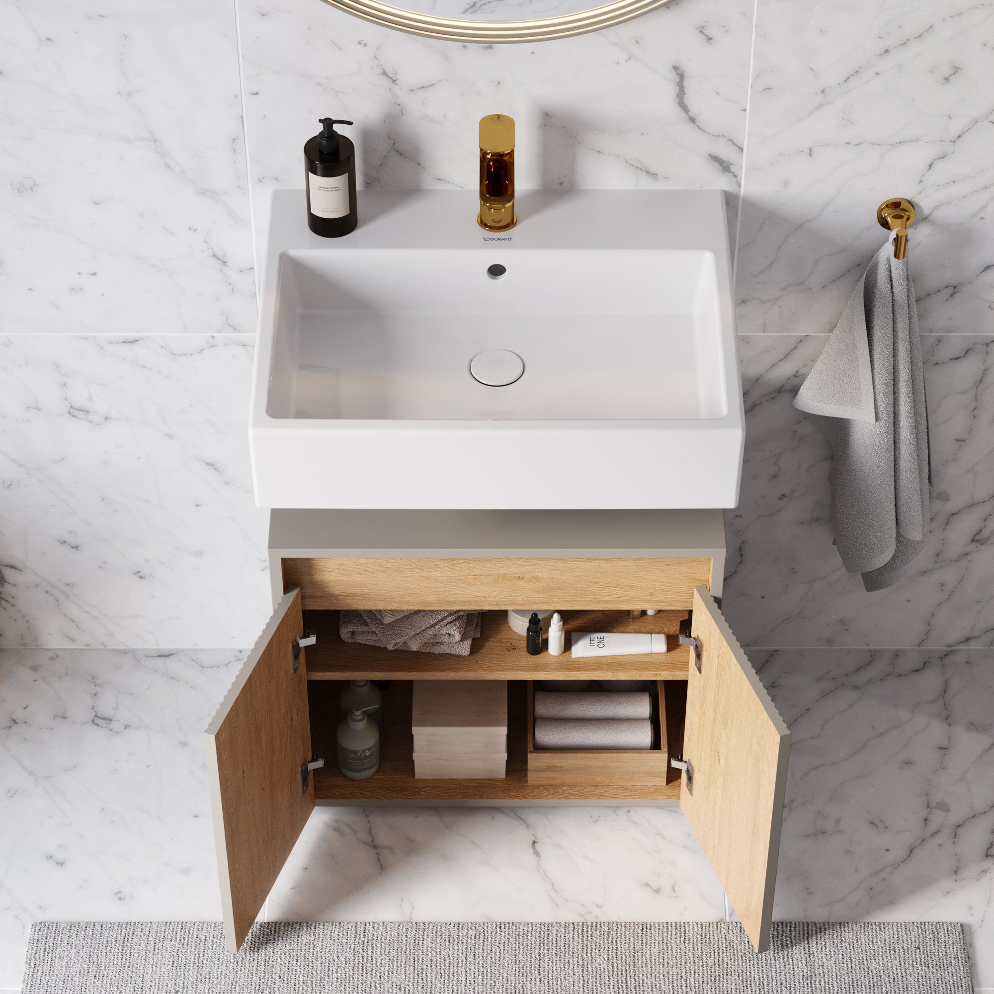 Meuble sous-lavabo BELDIVO 60 cm