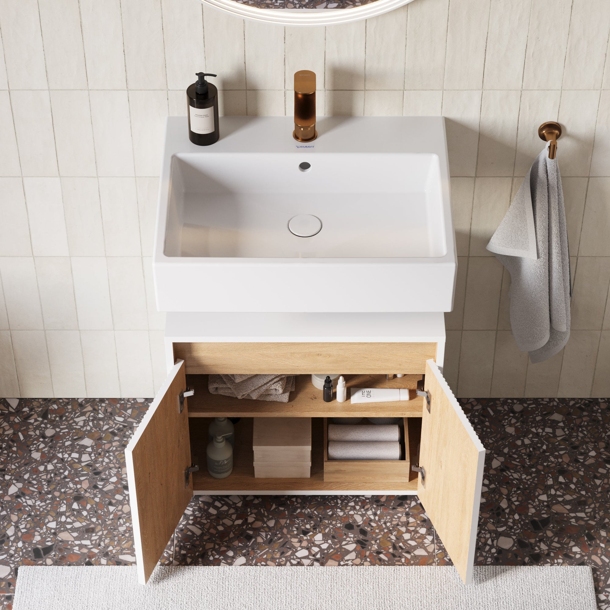 Meuble sous-lavabo BELDIVO 60 cm