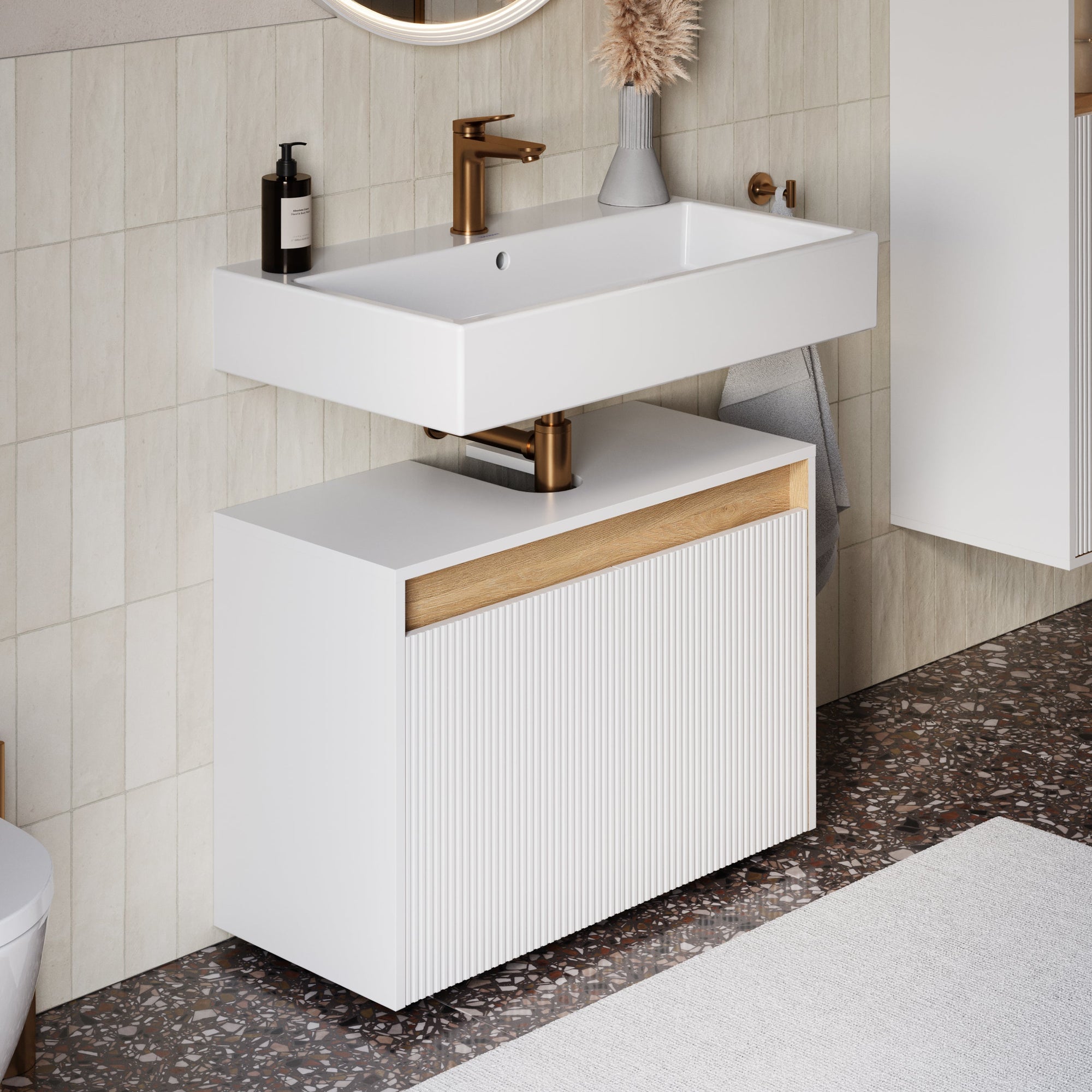 Meuble sous-vasque BELDIVO 80 cm