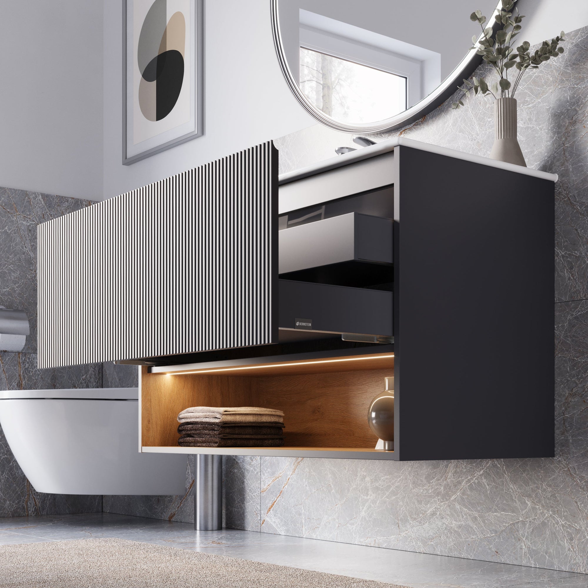 Meuble salle de bain BELDIVO 100 cm