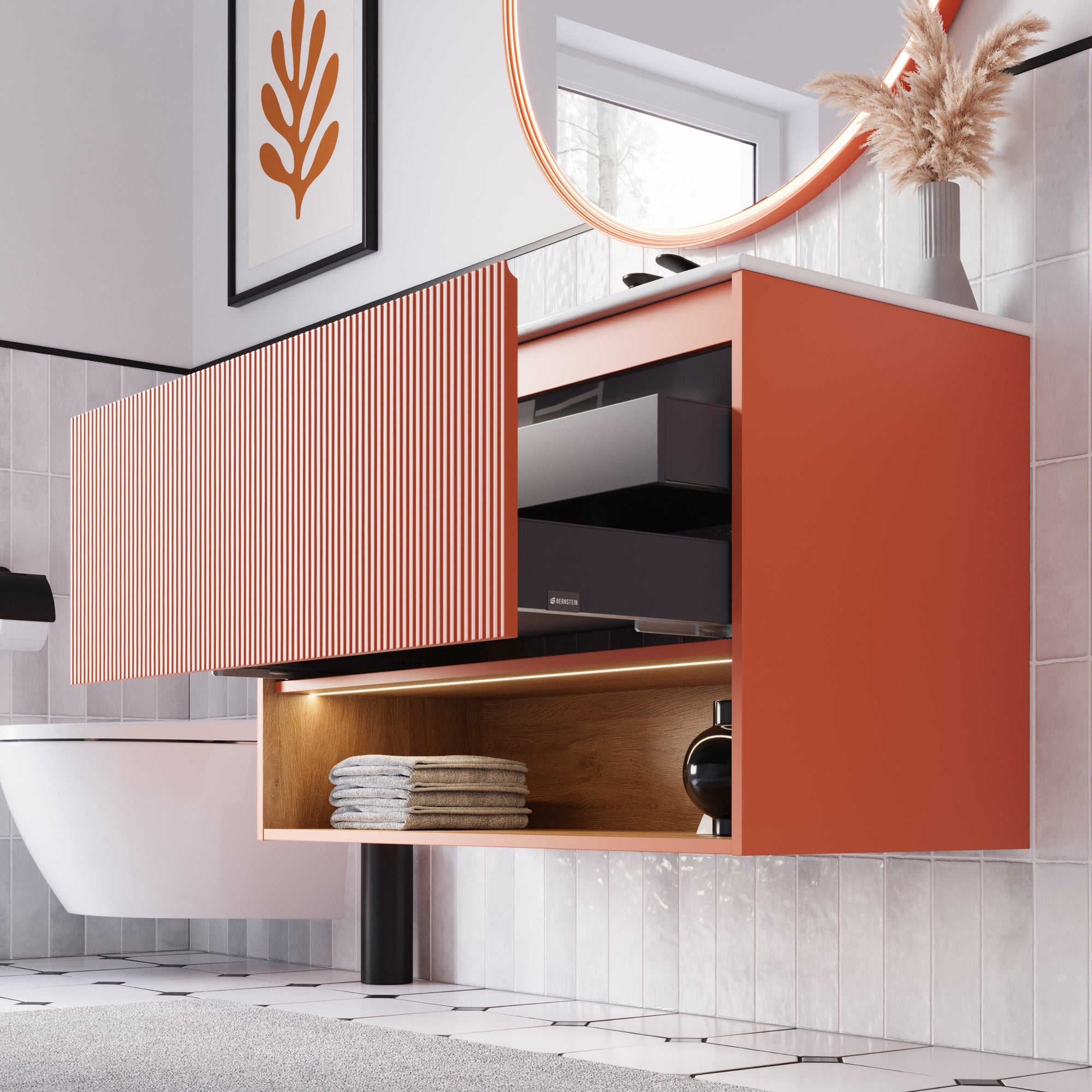 Ensemble meubles salle de bain BELDIVO 100 cm