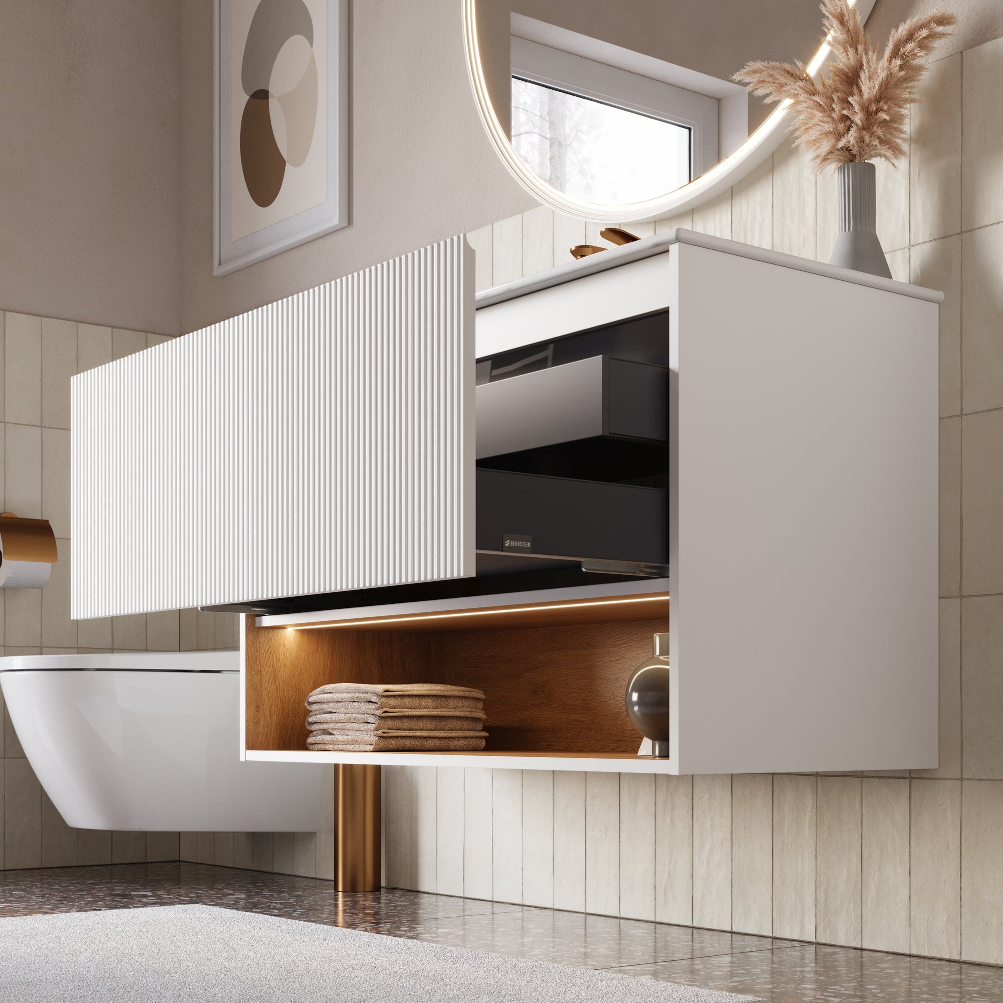 Ensemble meubles salle de bain BELDIVO 100 cm